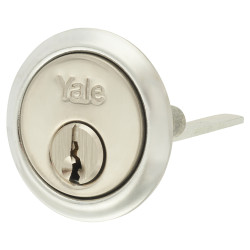 Yale 1109 Replacement Rim Cylinder - Satin Chrome - Keyed to Differ