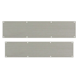 Altro Stainless Steel Kick Plate - 838 x 150mm & 900 x 150mm - 8 Screw Holes - Satin - Pack of 2