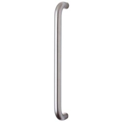Touchpoint 19mm D-Bar Door Pull Handle - Bolt Fix - 425mm Centres - Satin Stainless Steel