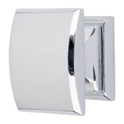 Hampstead Egar Rectangular Cabinet Knob - 32 x 26mm - Polished Chrome