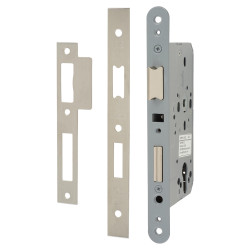 Arrone AR8100 Euro Profile DIN Sashlock - 88mm Case - 60mm Backset - Square - Satin Stainless Steel