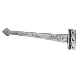 Olde Forge Tudor Plain Door Tee Hinge - 430 x 101mm - Polished Iron - Pair