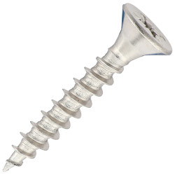 SiDAX Pozi Countersunk Wood Screws - 5.0 x 30mm - A2 Stainless Steel - Pack of 200