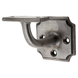 Olde Forge Handrail Bracket - 63mm Projection - Polished Iron