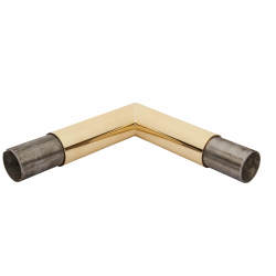 51mm Solid Brass 90° Mitred Elbow - Polished