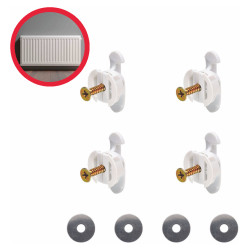 Bullfix Heavy Duty Plasterboard Fixing Kit for Radiators - 5 x 20mm - Pack of 4