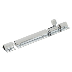 Budget Straight Barrel Bolt - 150 x 38mm - Polished Chrome