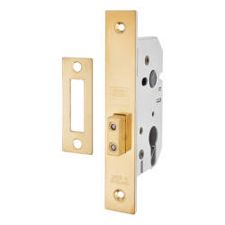 UNION 2149 Euro Profile Deadlock - 65mm Case - 44.5mm Backset - Polished Brass