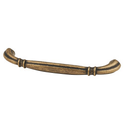 Altro Ivy 14mm D-Bar Cabinet Pull Handle - 128mm Centres - Antique Brass