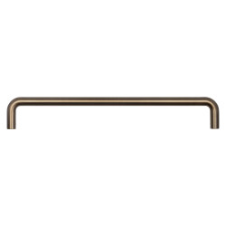 CRES by Frelan Antique Brass 19mm D-Bar Door Pull Handle - Screw Fix - 425mm c/c
