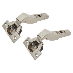 Blum CLIP Top Soft Close Cabinet Hinge - +45° - Overlay - Zinc Plated - Pair