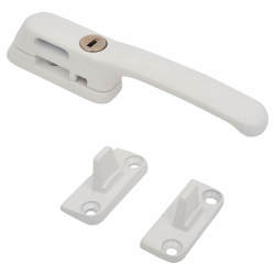 Fab & Fix Craftsman Locking Casement Window Fastener - Reversible - White