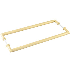 Burlington by Frelan Satin Brass 20mm D-Bar Door Pull Handle - B2B - 425mm c/c - Piccadilly Range