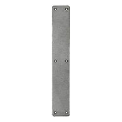 Olde Forge Steel Plain Finger Plate - 400 x 66 x 5mm - Pewter