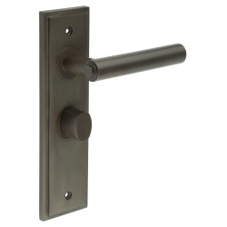 Burlington by Frelan Dark Bronze Fire Rated Bathroom Door Handles - Richmond - Inner 2 - 200 x 55mm