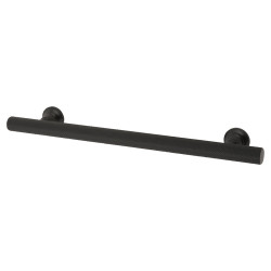Altro York 12mm Knurled T-Bar Cabinet Pull Handle - 160mm Centres - Matt Black