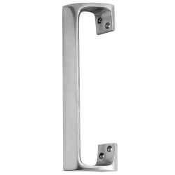 Touchpoint Offset Door Pull Handle - Screw Fix - 300 x 50mm - Satin Aluminium