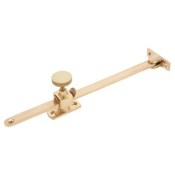 Touchpoint Budget Adjustable Screw Down Casement Window Stay - 10"/250mm Length - Pol Brass
