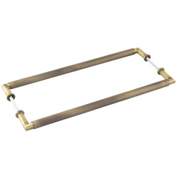 Burlington by Frelan Antique Brass 20mm D-Bar Door Pull Handle - B2B - 425mm c/c - Piccadilly Range
