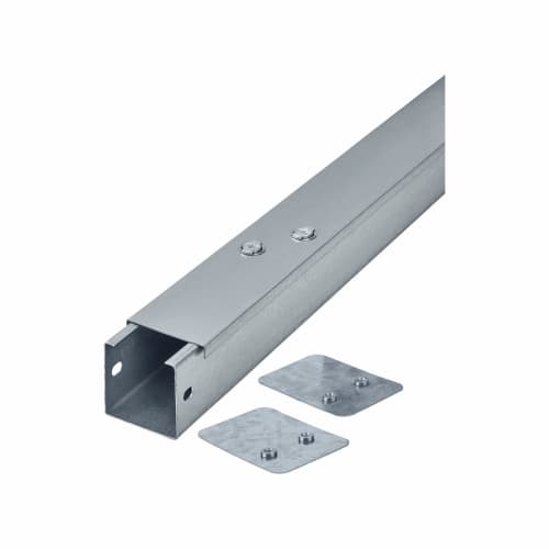 Steel Trunking 100mm X 100mm X 3m Galvanised ElectricalDirect Steel Trunking 100mm X 100mm X 3m Galvanised ElectricalDirect