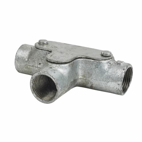 Steel Conduit Inspection Tee 20mm Galvanised ElectricalDirect