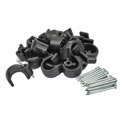 Hellermann SWA Heavy Duty Cable Clips 98mm Black Pack of 25