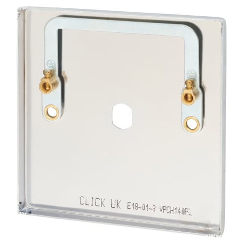 Click Scolmore Deco 650W 1 Gang Push Rotary Dimmer Switch Cover Plate