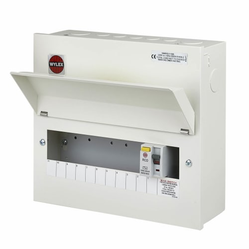 Wylex 11 Way 100A RCD Consumer Unit Unpopulated