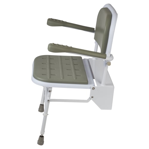 Nymas Standard Wall Mounted Shower Seat 430630 x 464 x 494mm Grey