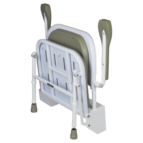 Nymas Standard Wall Mounted Shower Seat 430630 x 464 x 494mm Grey