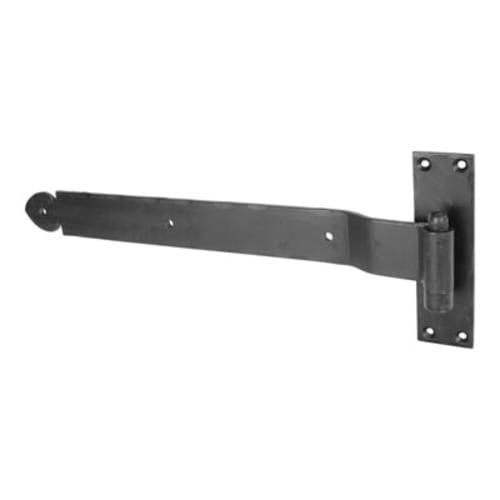 Blacksmith Door Hinge - 450mm Length - Antique Black Iron