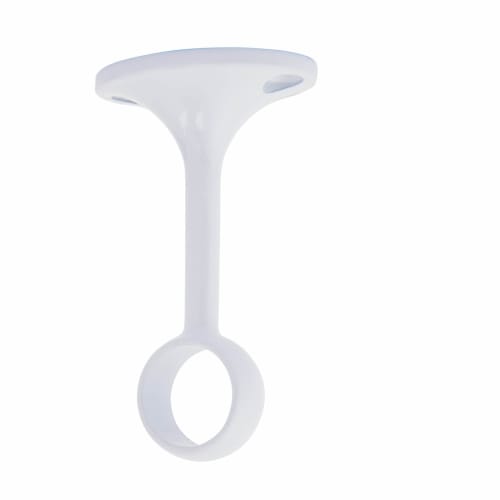 19mm Centre Hanging Bracket - White
