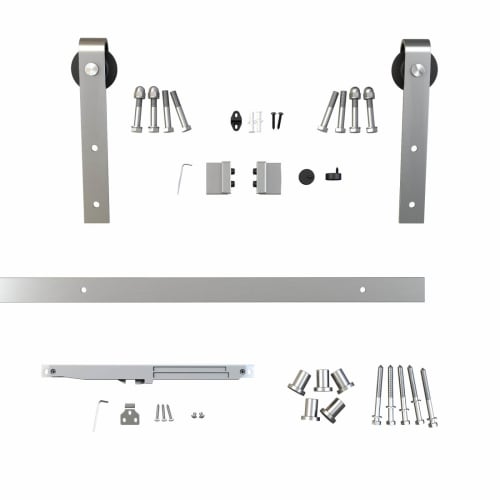 Barrierslide Barn Strap Sliding Door Gear Kit 2000mm Track 150kg