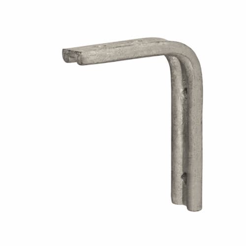 Altro Fluted Steel Angle Bracket 75 x 50mm Galvanised Pack of 5