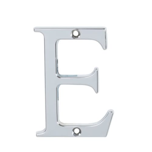 76mm Letter - E - Bright Chrome