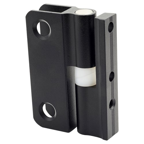 Pro Self Closing Toilet Cubicle Hinge 1213mm Panels Black Textured