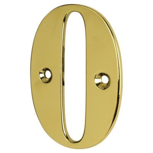 76mm Numeral - 0 - Gold