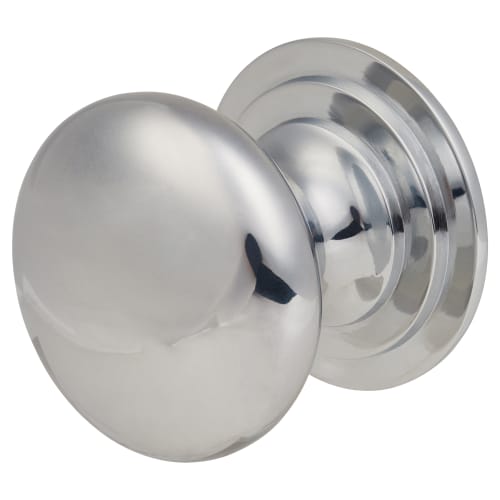 Altro Victorian Turned Round Cabinet Knob - 38mm Diameter - Polished Chrome