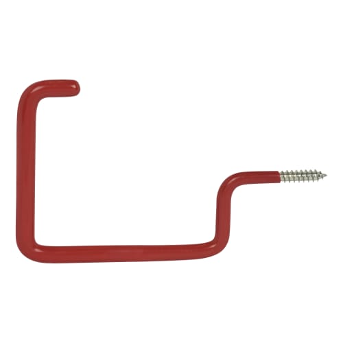 Screw-In All Purpose Hook - Square - Red