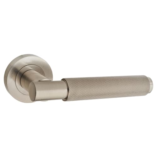 Carlisle Brass Serozzetta Varese Knurled Lever Door Handle on Rose
