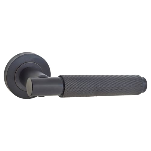 Carlisle Brass Serozzetta Varese Knurled Lever Door Handle on Rose
