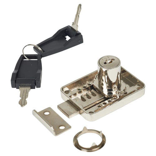 Adjustable Backset Lock - 22 x 18mm - Keyed to Differ - Nickel Plated ...