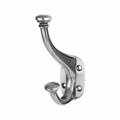 Olde Single Hat & Coat Hook 150 x 95mm Polished Iron