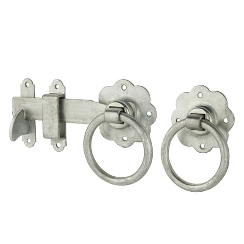 Cranked Hook & Band Gate Hinge Kit with Ring Gate Latch 600mm