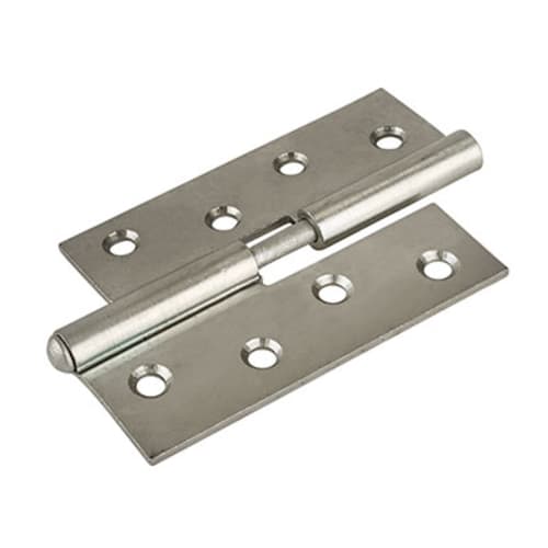 Steel LiftOff Door Hinge 100 x 67mm Right Hand Bright Zinc