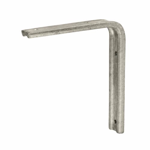 Altro Fluted Steel Angle Bracket 200 x 150mm Galvanised Pack of 5