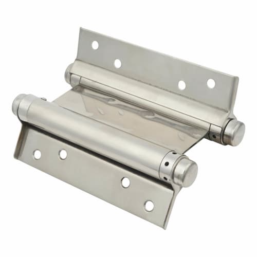 Double Action Self Closing Spring Hinge 153mm Length Polished
