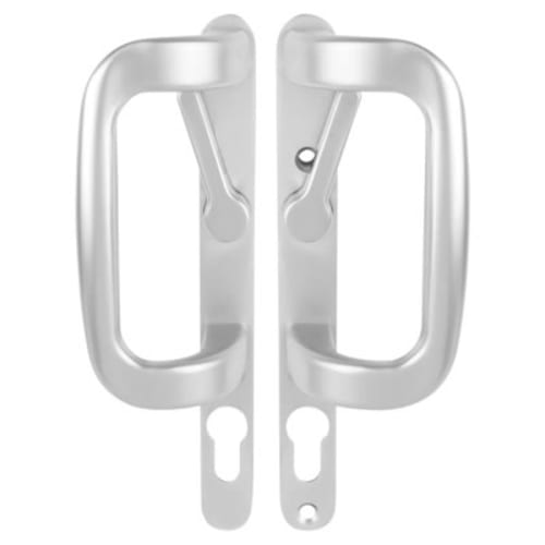 Trojan uPVC Patio Door Handle Silver IronmongeryDirect Same Day