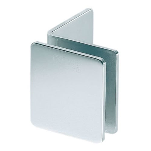Glass to Glass Clamp Wall Mount L Style 812mm Glass Polished