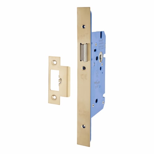 Hampstead Architectural DIN Latch 85mm Case 60mm Backset PVD
